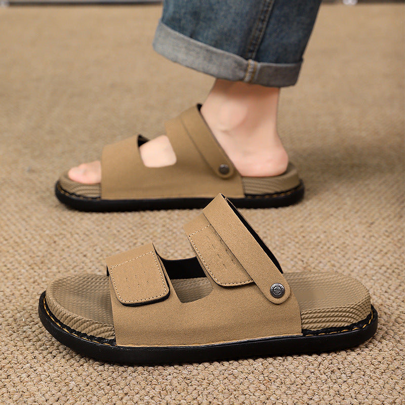 Double Strap Slide Sandals