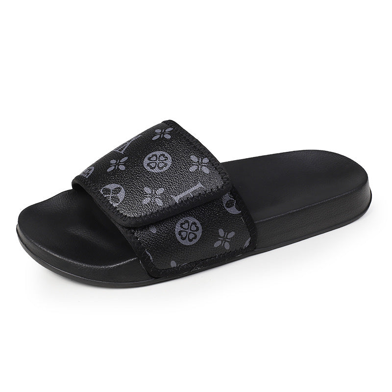 Patterned Slide Sandals