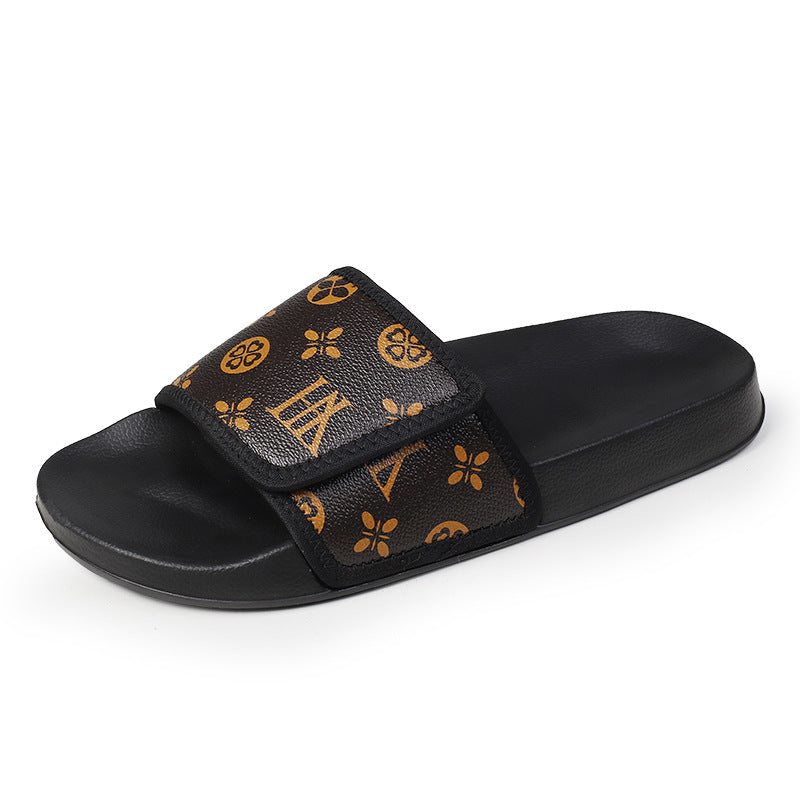 Patterned Slide Sandals