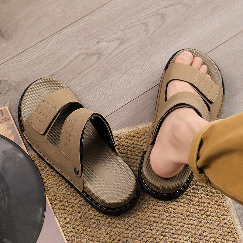 Double Strap Slide Sandals