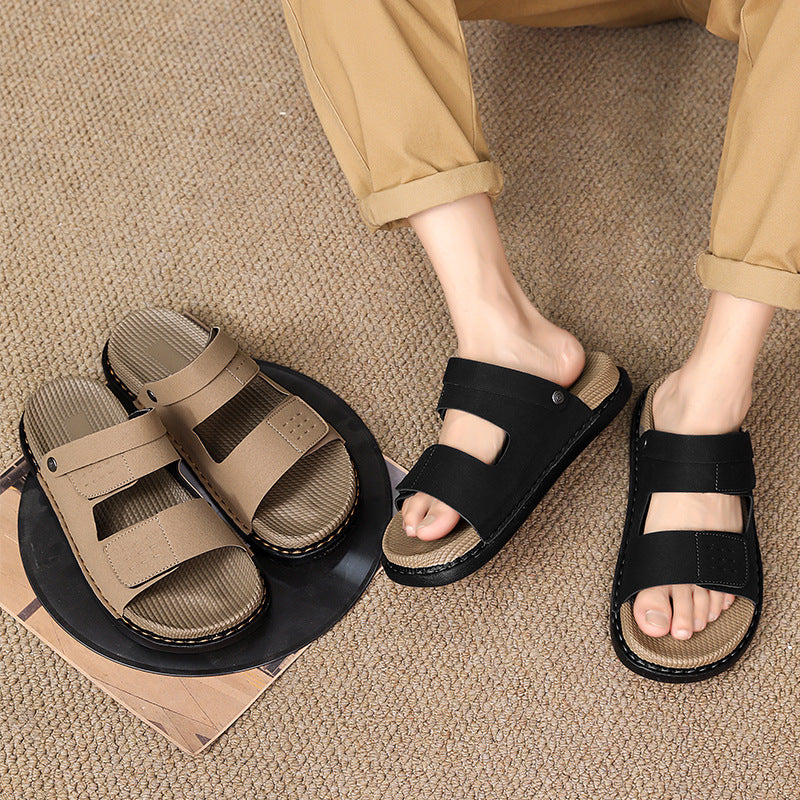 Double Strap Slide Sandals